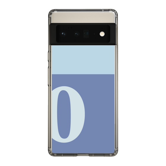 Slim Protection Case［ Original - initial two tone - O blue ］