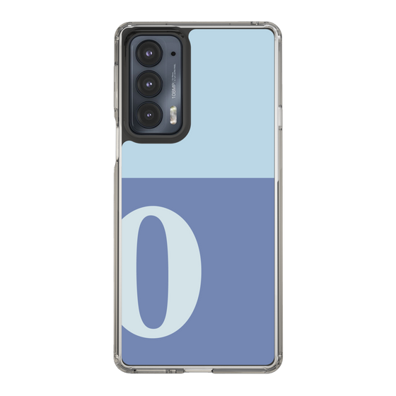 Slim Protection Case［ Original - initial two tone - O blue ］