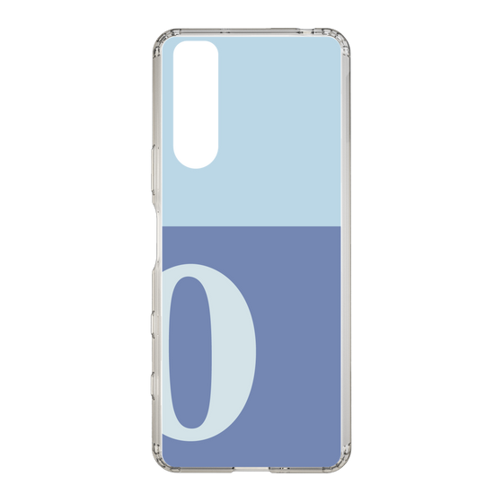 Slim Protection Case［ Original - initial two tone - O blue ］