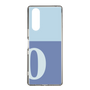 Slim Protection Case［ Original - initial two tone - O blue ］