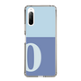 Slim Protection Case［ Original - initial two tone - O blue ］