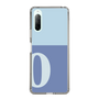 Slim Protection Case［ Original - initial two tone - O blue ］