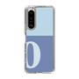Slim Protection Case［ Original - initial two tone - O blue ］