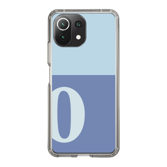 Slim Protection Case［ Original - initial two tone - O blue ］