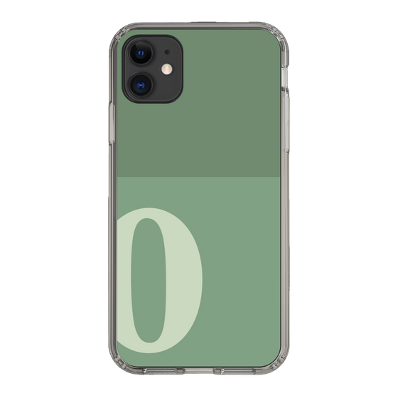 Slim Protection Case［ Original - initial two tone - O green ］
