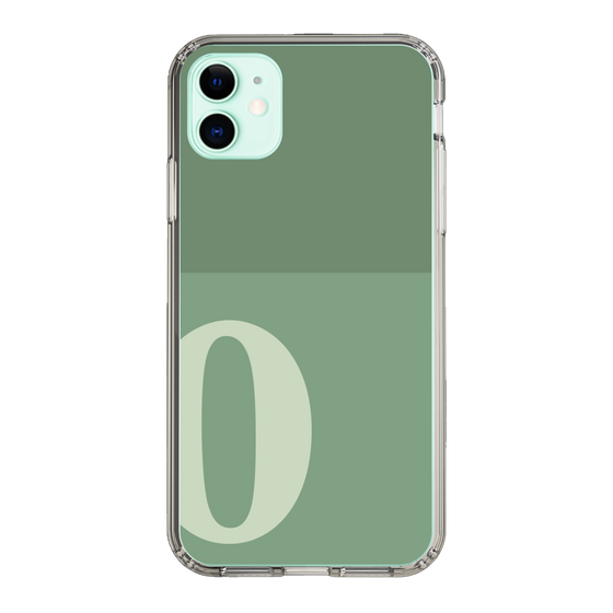 Slim Protection Case［ Original - initial two tone - O green ］