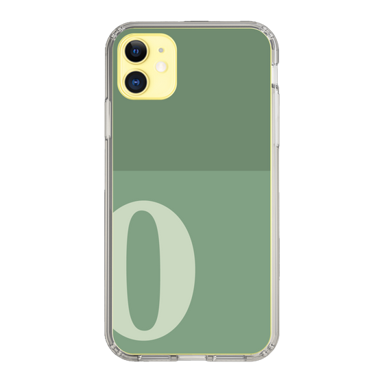 Slim Protection Case［ Original - initial two tone - O green ］