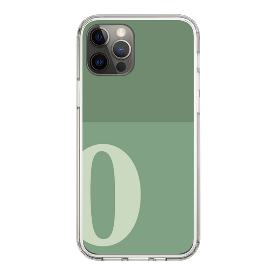 Slim Protection Case［ Original - initial two tone - O green ］