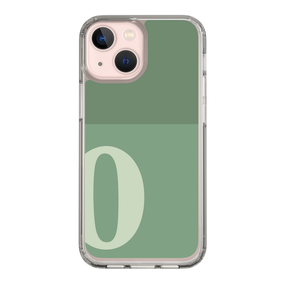 Slim Protection Case［ Original - initial two tone - O green ］