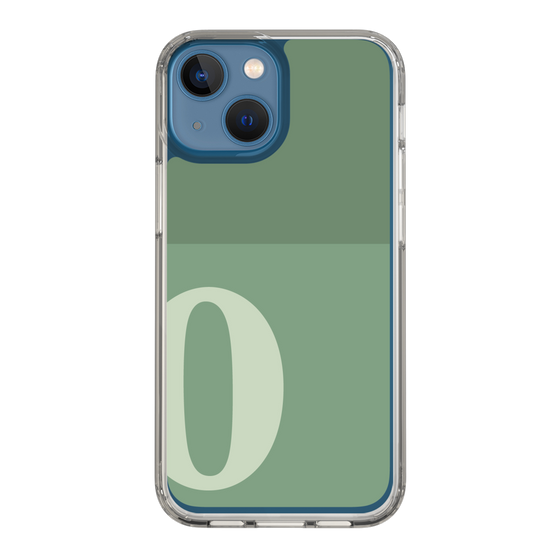 Slim Protection Case［ Original - initial two tone - O green ］