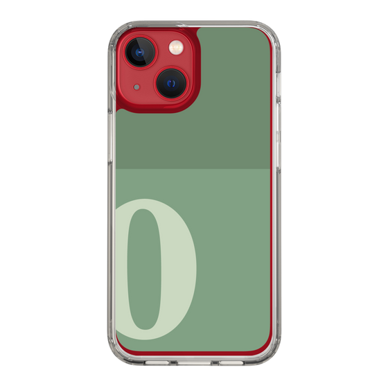 Slim Protection Case［ Original - initial two tone - O green ］