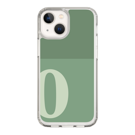 Slim Protection Case［ Original - initial two tone - O green ］