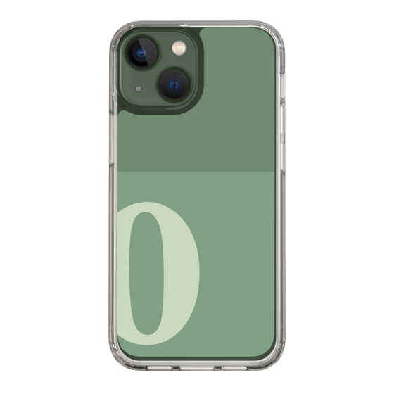 Slim Protection Case［ Original - initial two tone - O green ］