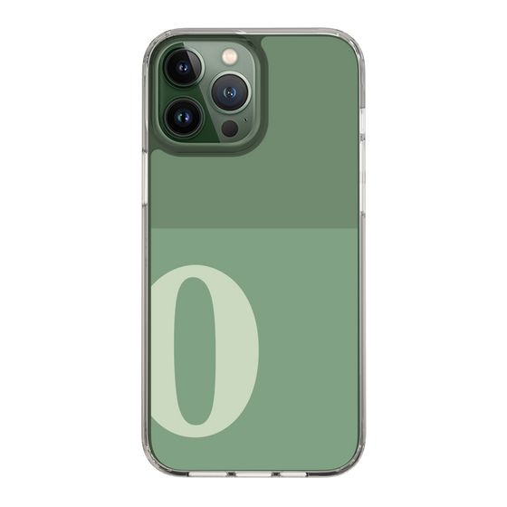 Slim Protection Case［ Original - initial two tone - O green ］