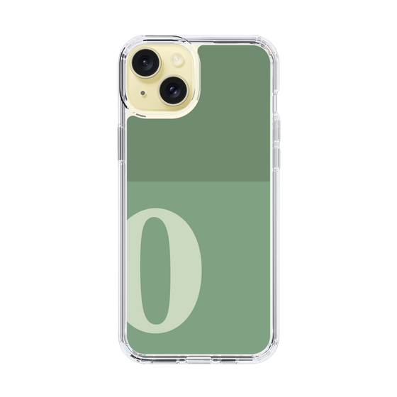 Slim Protection Case［ Original - initial two tone - O green ］