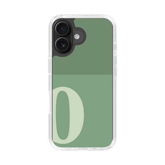 Slim Protection Case［ オリジナル - initial two tone - O green ］