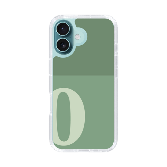 Slim Protection Case［ オリジナル - initial two tone - O green ］