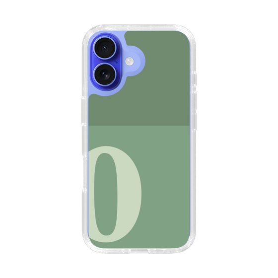 Slim Protection Case［ オリジナル - initial two tone - O green ］