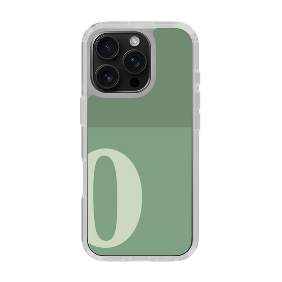 Slim Protection Case［ オリジナル - initial two tone - O green ］