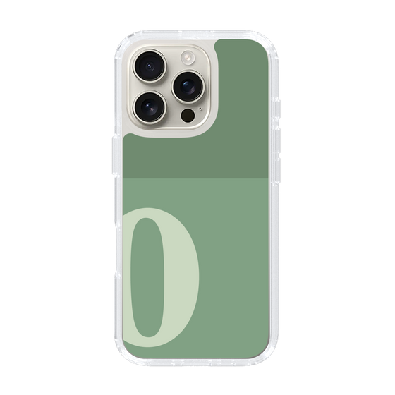 Slim Protection Case［ オリジナル - initial two tone - O green ］