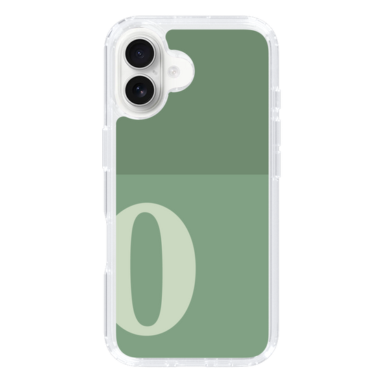 Slim Protection Case［ オリジナル - initial two tone - O green ］