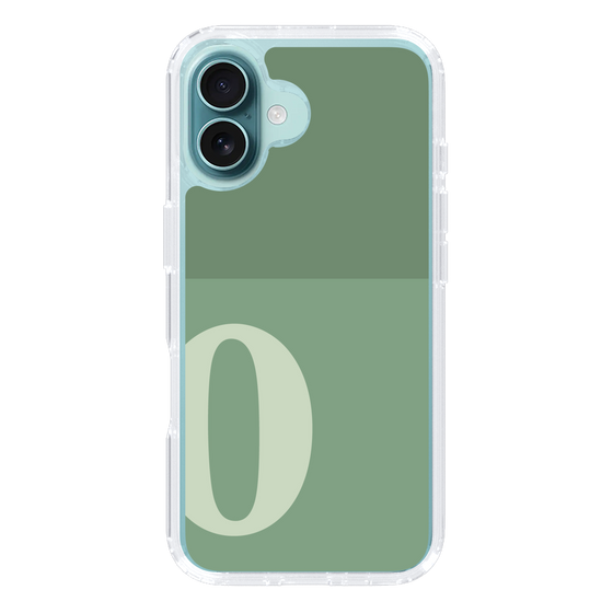 Slim Protection Case［ オリジナル - initial two tone - O green ］