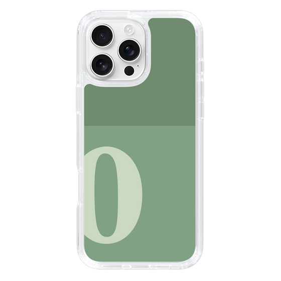 Slim Protection Case［ オリジナル - initial two tone - O green ］