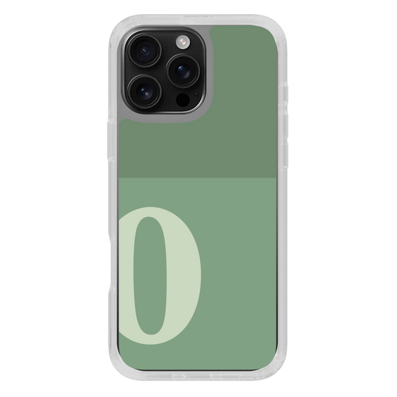 Slim Protection Case［ オリジナル - initial two tone - O green ］