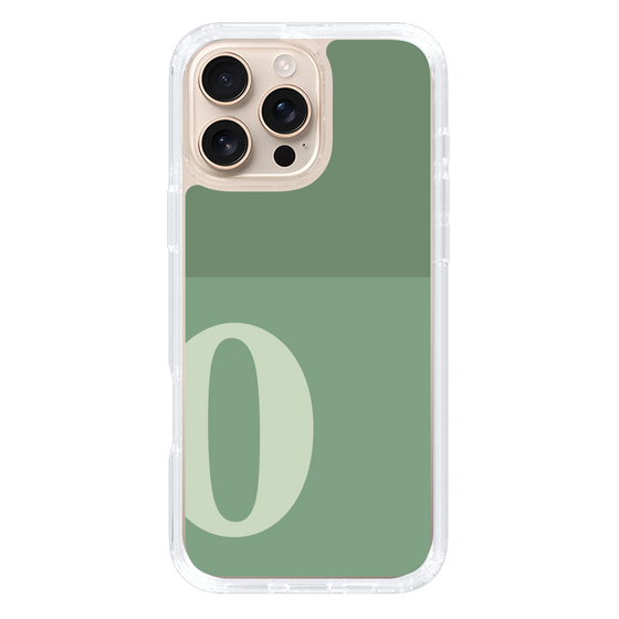 Slim Protection Case［ オリジナル - initial two tone - O green ］