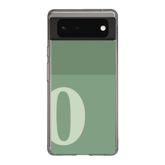 Slim Protection Case［ Original - initial two tone - O green ］