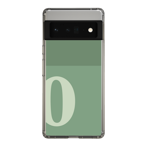 Slim Protection Case［ Original - initial two tone - O green ］