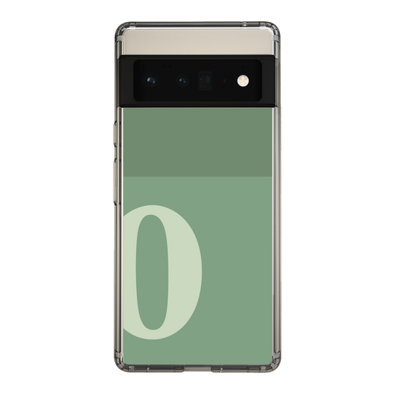 Slim Protection Case［ Original - initial two tone - O green ］
