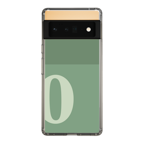 Slim Protection Case［ Original - initial two tone - O green ］