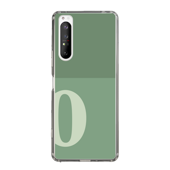 Slim Protection Case［ Original - initial two tone - O green ］