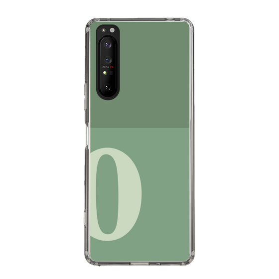 Slim Protection Case［ Original - initial two tone - O green ］