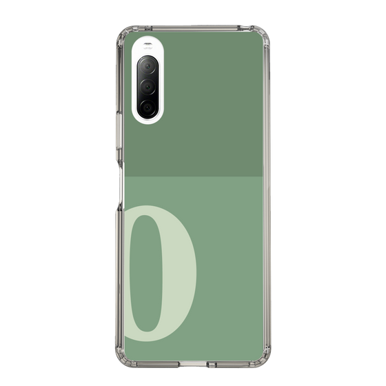 Slim Protection Case［ Original - initial two tone - O green ］