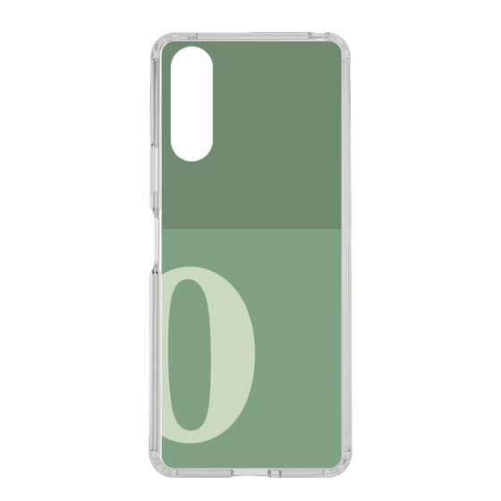 Slim Protection Case［ Original - initial two tone - O green ］