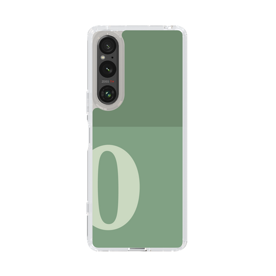 Slim Protection Case［ Original - initial two tone - O green ］