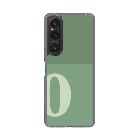 Slim Protection Case［ Original - initial two tone - O green ］