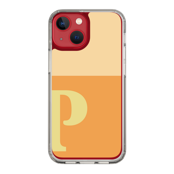 Slim Protection Case［ Original - initial two tone - P orange ］