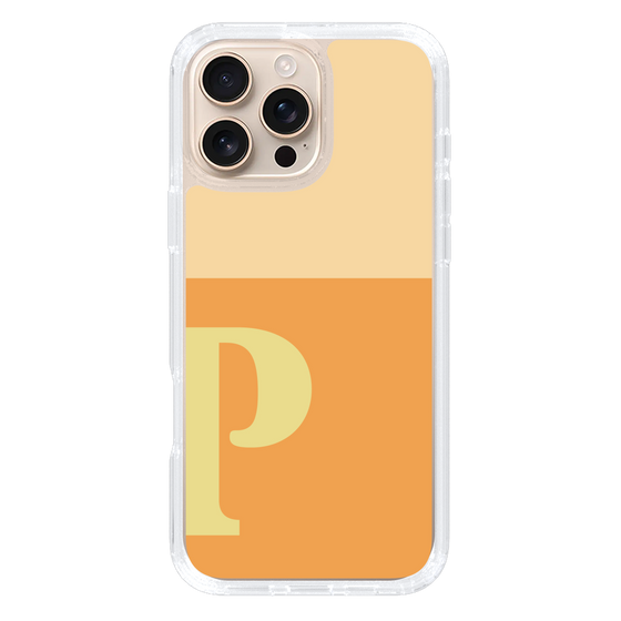 Slim Protection Case［ オリジナル - initial two tone - P orange ］