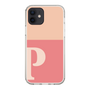 Slim Protection Case［ Original - initial two tone - P pink ］