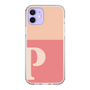Slim Protection Case［ Original - initial two tone - P pink ］