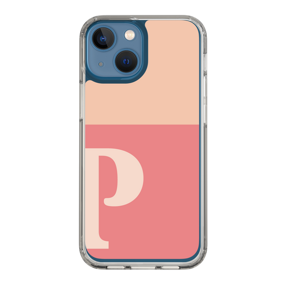 Slim Protection Case［ Original - initial two tone - P pink ］