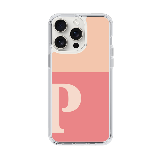 Slim Protection Case［ Original - initial two tone - P pink ］