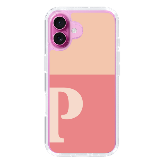 Slim Protection Case［ オリジナル - initial two tone - P pink ］