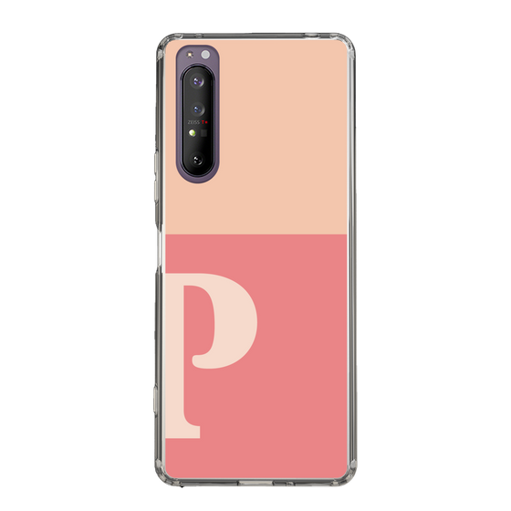 Slim Protection Case［ Original - initial two tone - P pink ］