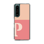 Slim Protection Case［ Original - initial two tone - P pink ］