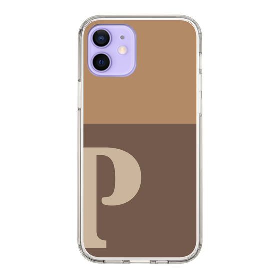 Slim Protection Case［ Original - initial two tone - P brown ］
