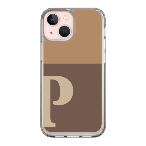 Slim Protection Case［ Original - initial two tone - P brown ］